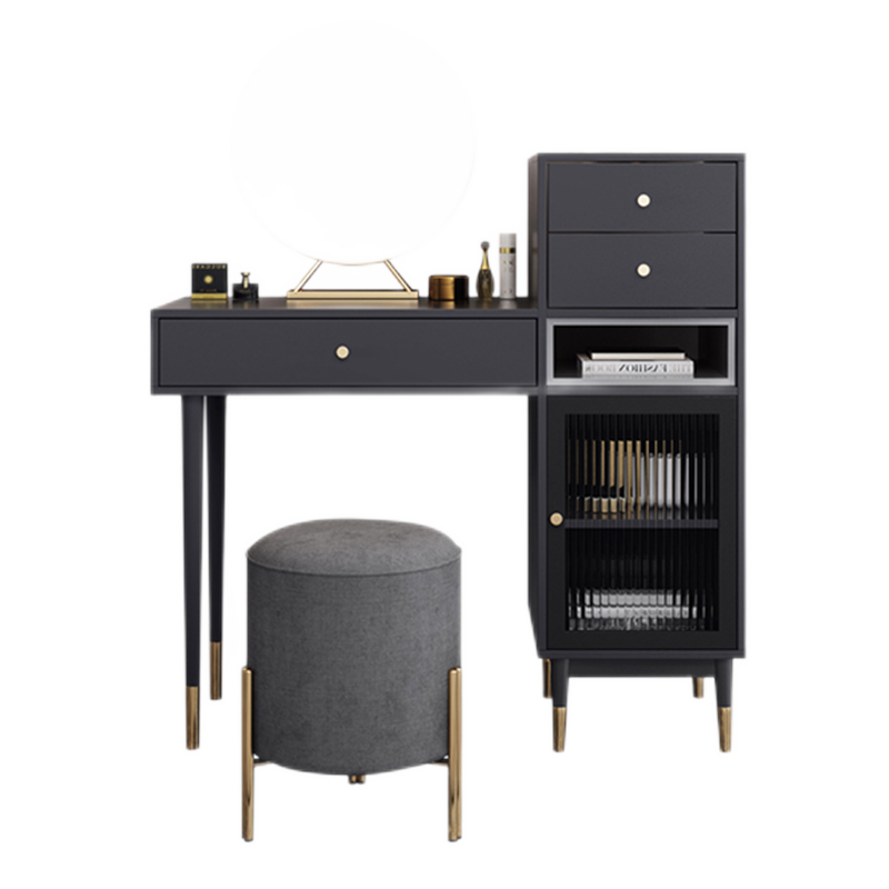 伊琦美意式梳妆台收藏柜一体小户型卧室化妆桌网红ins风迷你型轻奢现代 B-C31梳妆台 组装