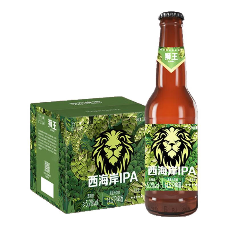 狮王精酿啤酒 燕京啤酒 燕京狮王精酿啤酒 西海岸 330mL 12瓶