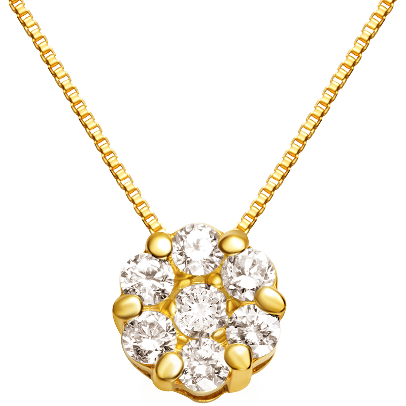 CIRCLE珠宝18K金钻石项链女——珠宝界的明星产品,价格走势下跌,现在购买最佳|历史钻石项链吊坠价格走势图