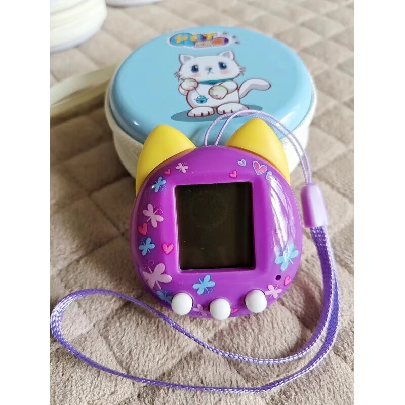 吉斯凡电子宠物机彩屏 梦龙2代拓麻充电版梦月精灵猫狗宠物蛋游戏机