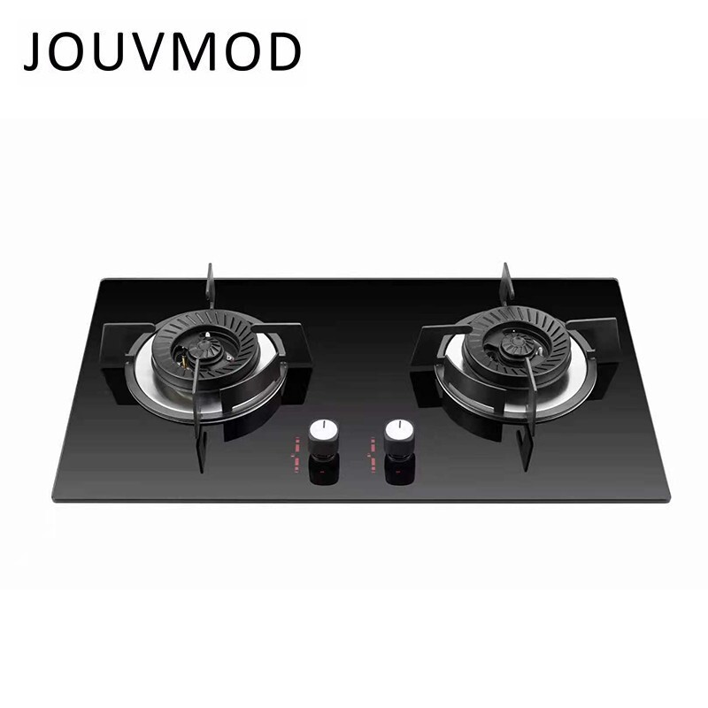 jouvmod厨卫电器 jm-08 燃气灶高温钢化玻璃大火力嵌入式燃气灶具