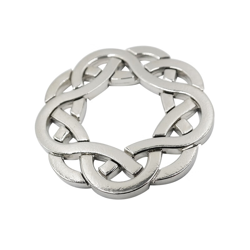 魔金锁 魔puzzle锌合金解锁孔明锁魔术合金玩具九连环智力解环扣 合金