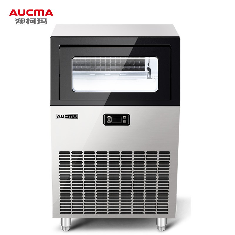 澳柯玛（AUCMA）制冰机商用 智能全自动大型制冰器冰块机 奶茶店酒吧ktv制冰设备 120冰格150公斤 AZH-150NE