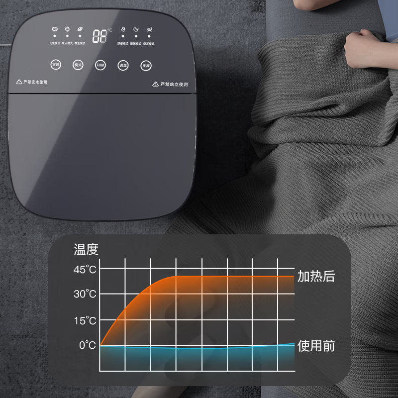 爱教授泡脚桶足浴盆电动洗脚盆恒温加热全自动按摩2025过小腿保温高深桶女士专用实用生日礼物送爸妈老人 乐摩吧官方甄选父亲节礼物实用送爸爸高档  生日礼物送女生女士老婆爸爸父亲节老人老公高档养生