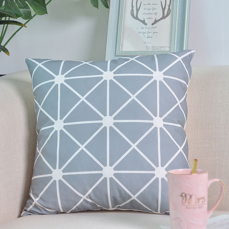 沙发抱枕午睡枕床头靠背座椅腰枕靠垫靠枕 h 40x40cm【枕芯 枕套】