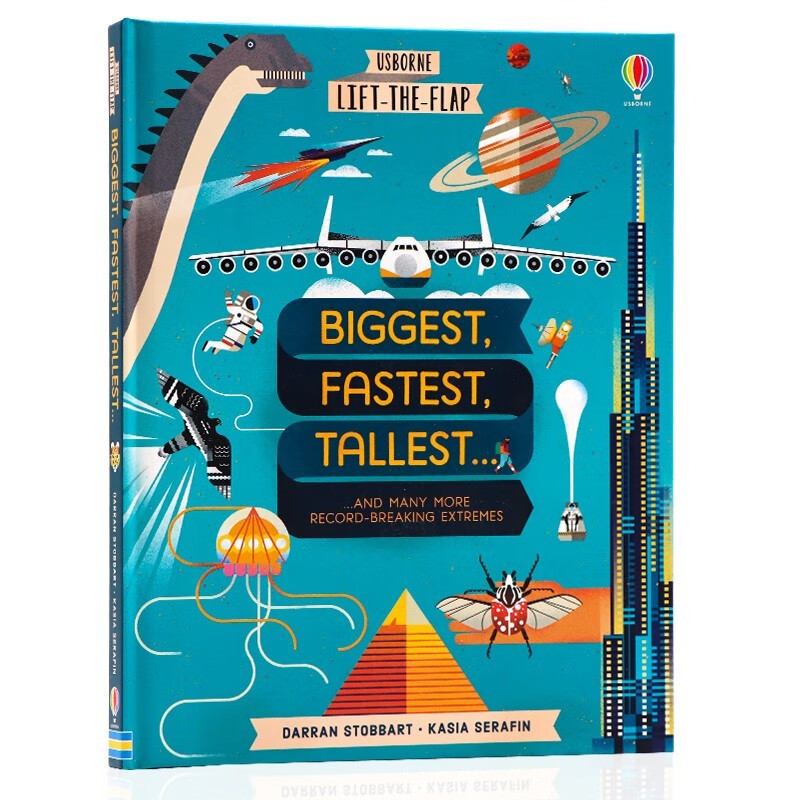 进口英文原版绘本 lift the flap biggest fastest tallest 尤斯伯恩