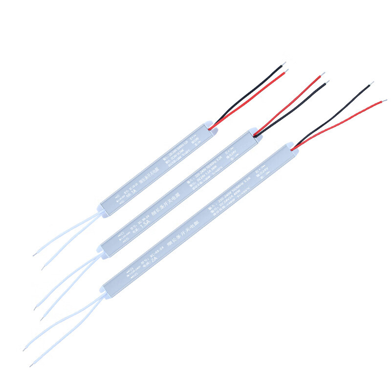 oloey灯带变压器220转12v24vled开关电源超薄细长条低压灯箱线条灯 xc