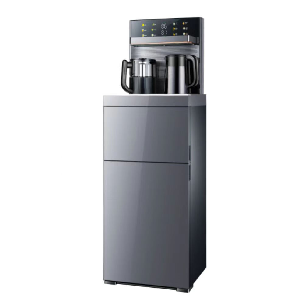 新款茶吧机批发家用办公全自动双壶加热下置桶饮水机 荣事达cy576灰色