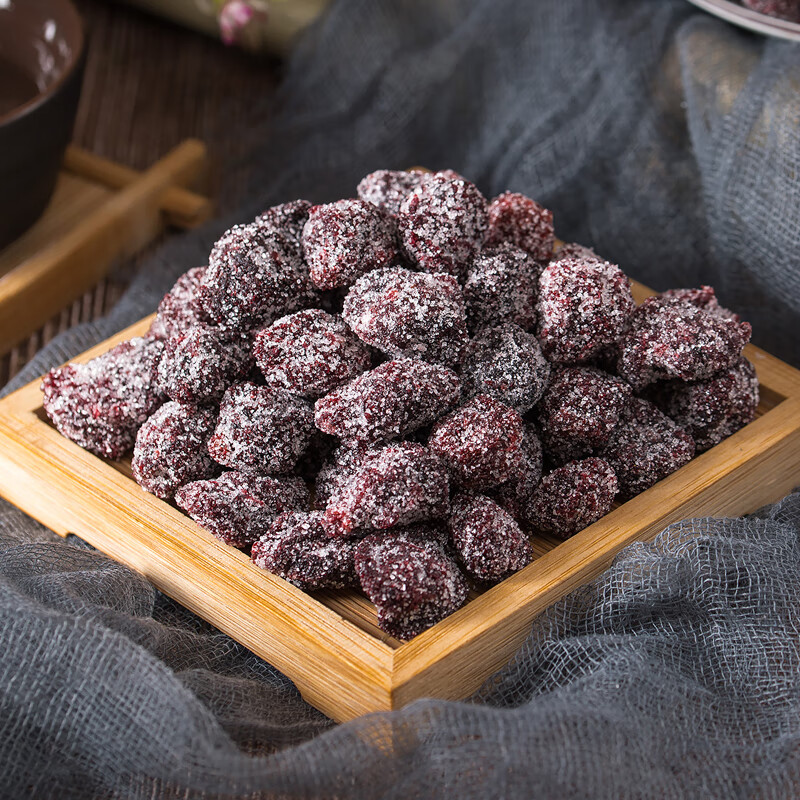 花仙笙(gearss)雪花冰糖杨梅干罐装杨梅肉干果脯蜜饯果干休闲解馋年货