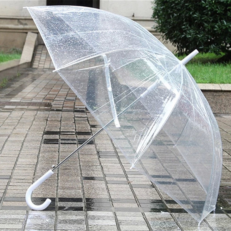 致年华 透明雨伞 长柄伞 男女公主伞 直骨长柄伞 糖果色雨伞个性创意