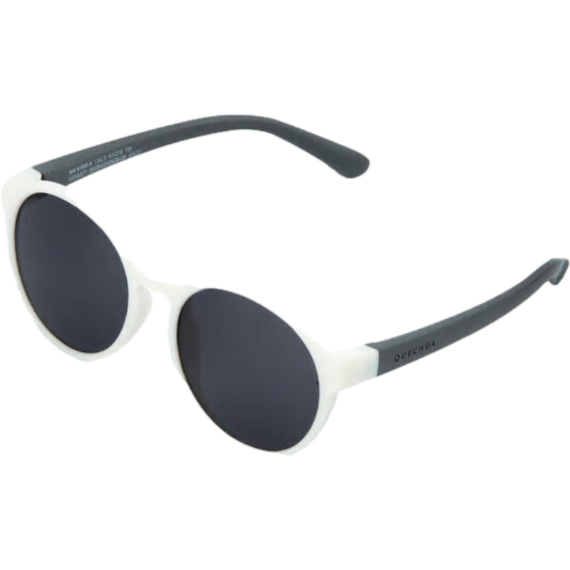 迪卡侬儿童墨镜太阳镜小童时尚可爱防晒太阳镜3号片白色2_4岁-4558227
