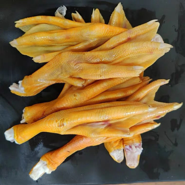黄皮鸭掌带皮鸭脚冷冻大号柳州螺丝粉鸭爪生鲜食材 黄皮鸭爪5斤家庭装
