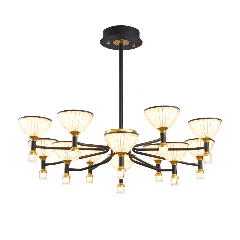 三雄極光 三雄極光 新中式吊燈客廳餐廳臥室吊燈現(xiàn)代簡(jiǎn)約輕奢燈具 語(yǔ)音智控6頭吊燈 56W【特賣】