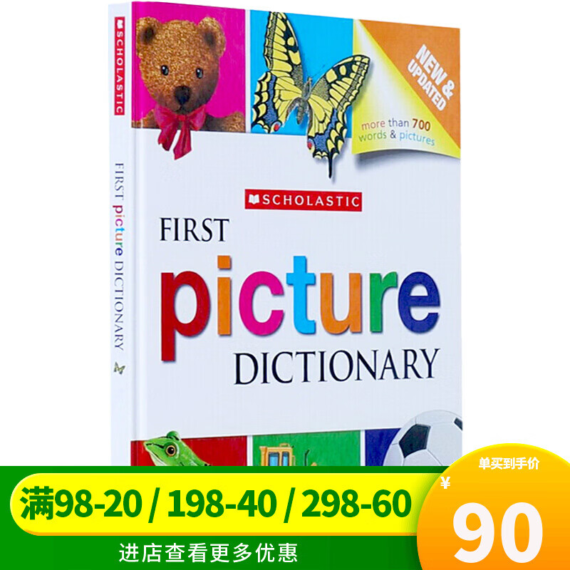 正规Scholastic First Picture Dictionary学乐儿童图画图解词字典英文原版
