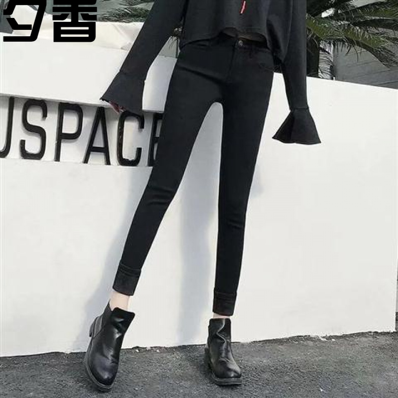 2020烟灰色哈伦牛仔裤女韩版宽松显瘦学生高腰九分老爹萝卜裤【3月30