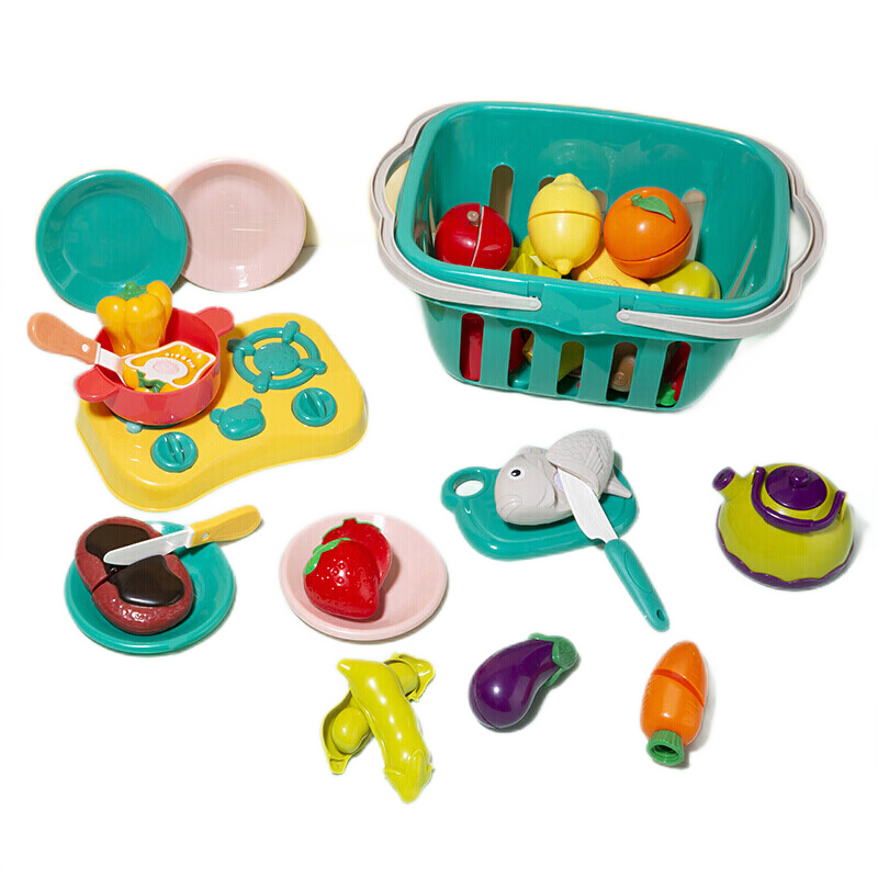 贝恩施水果切切乐切水果玩具儿童厨房做饭果蔬过家家男女孩玩具30件套50.9元