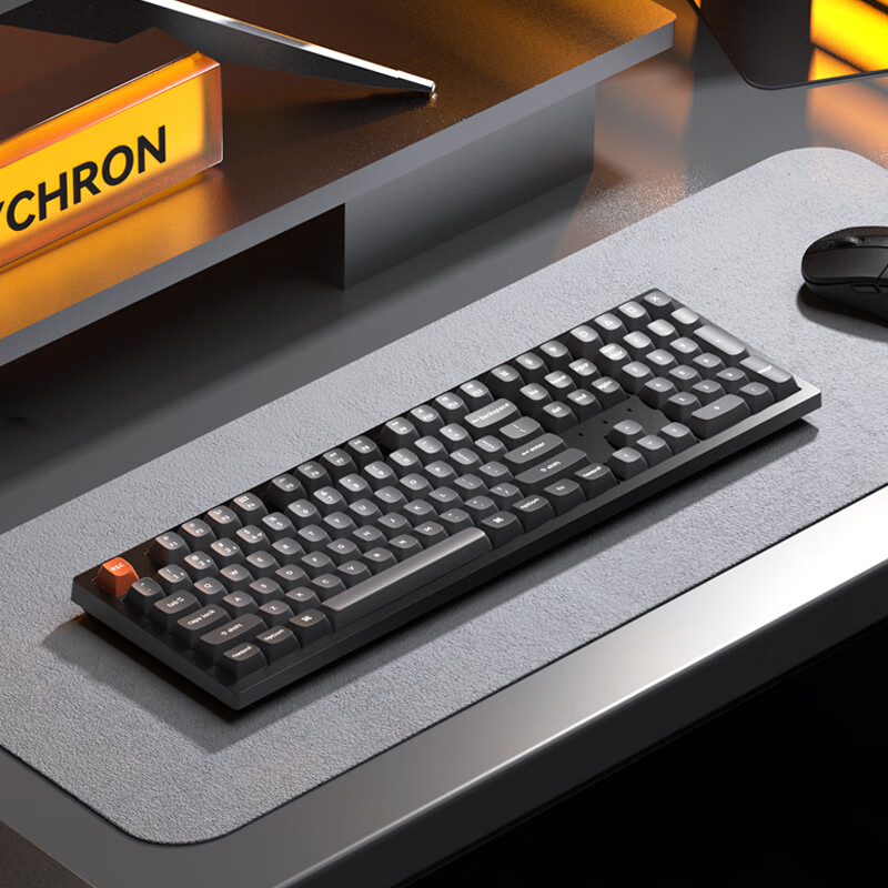 keychron渴创 K10Max 机械键盘 无线三模键盘 客制化键盘 蓝牙办公键盘 QMK/VIA开源改键 支持Mac/Win系统 K10Max 不可插拔 白光 红轴