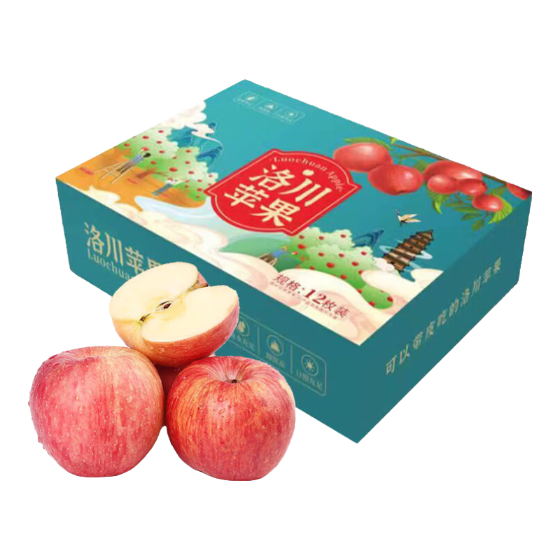 京鲜惠 洛川红富士苹果 15枚 单果150-170g 陕西洛川红富士新鲜水果