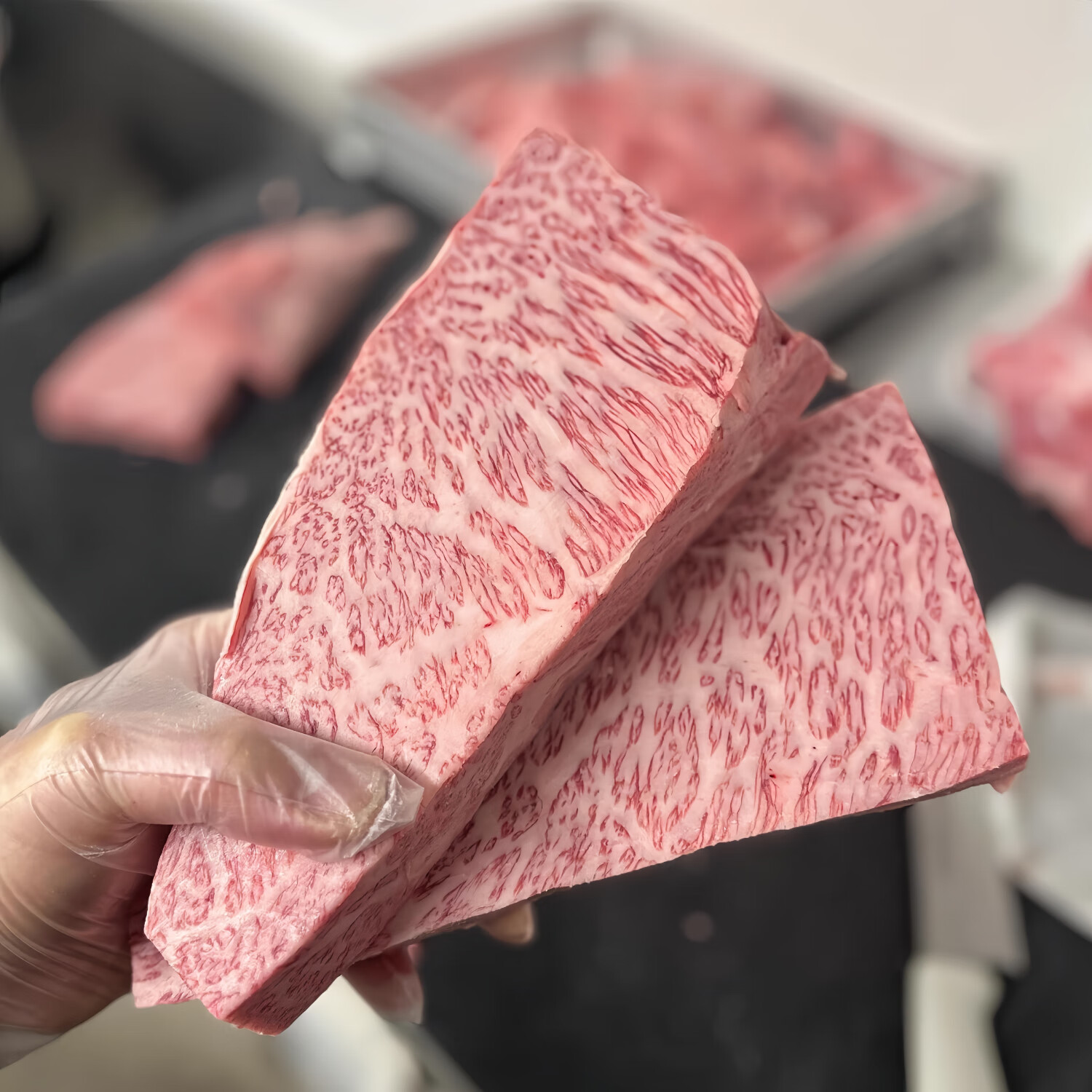 舍曼澳洲和牛M9+羽下肉谷饲牛排原切雪花翼板肉厚切 和牛羽下肉500g（1~2片）