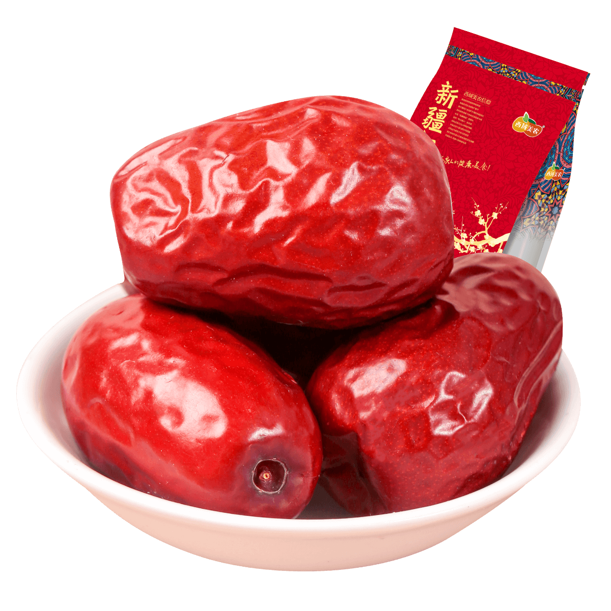 西域美農(nóng) 新疆和田紅棗特特級八星大棗800g*1袋 禮袋1棗1袋約5cm孕婦零食