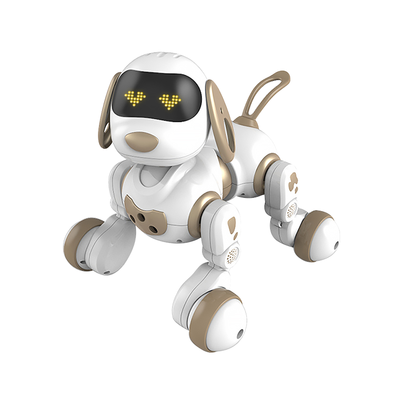 佳佰 儿童早教机 智能机器狗 玩具狗 电动感应男孩女孩跳舞遥控机器人 3-8岁（黑色）