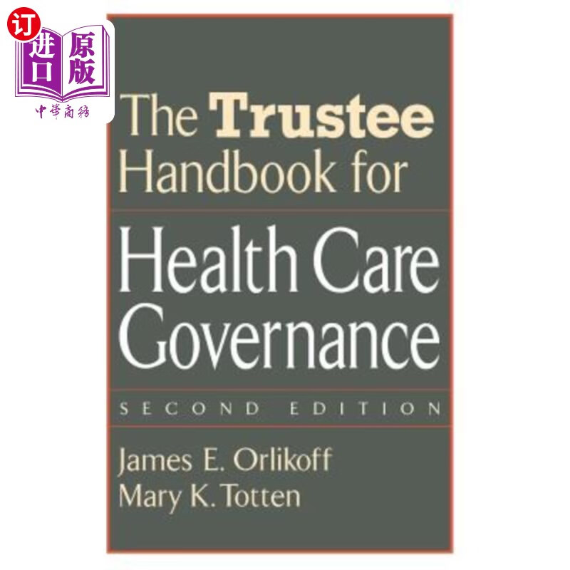 海外直订医药图书the trustee handbook for health care governance