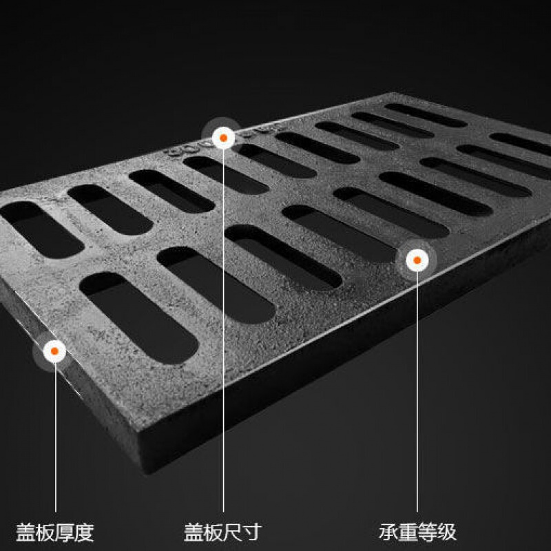 井盖雨水篦子沙井盖雨水篦子下水井盖阴井盖沟盖板1 200*400*20走人