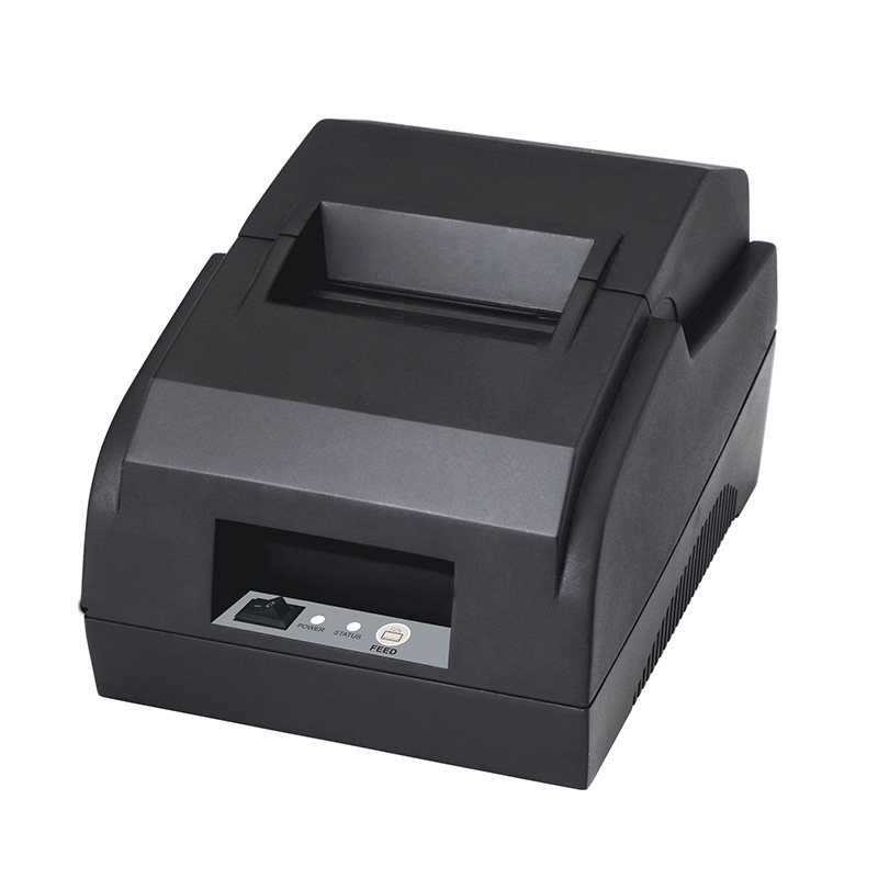 机 58mm衡器地磅打印机lpt小型25针收款收银机 黑色并口打印机 2卷纸