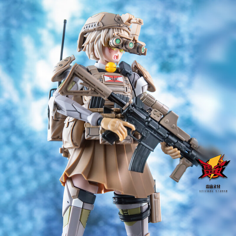 童捷优圣亚战姬系列 诗塔佩尔 机娘 国创机甲 拼装模型手办 战术娘诗