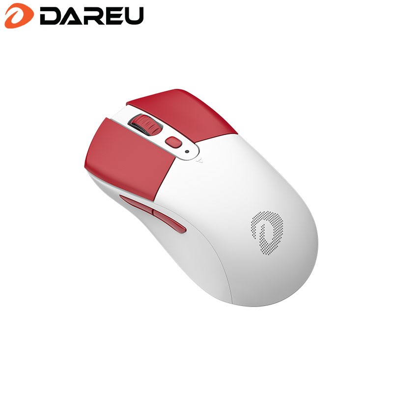 达尔优(dareu)A918 鼠标 无线鼠标 蓝牙鼠标 双模鼠标 游戏鼠标 电竞鼠标 2.4G/蓝牙 16000DPI 白红色