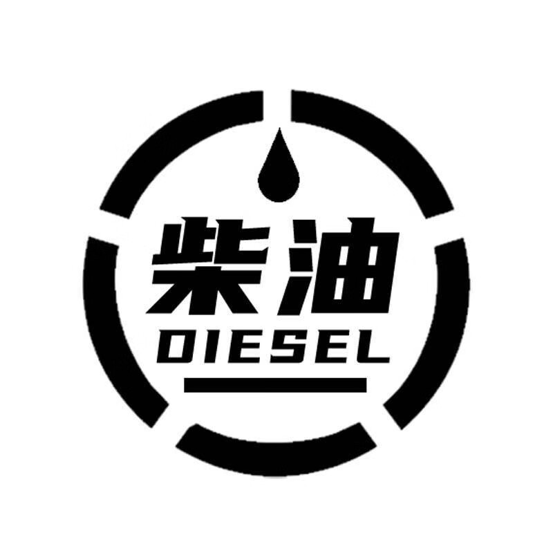 飞翱汽车油箱盖加油贴请加柴油车贴纸加油标识贴小汽车皮卡越野柴油贴