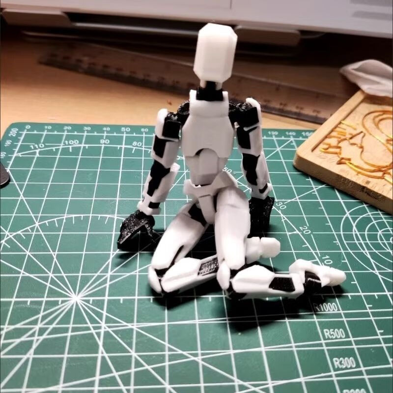 元气小猴初号机萝卜人 第3代dummy13关节可动玩偶3d打印假人玩具解压