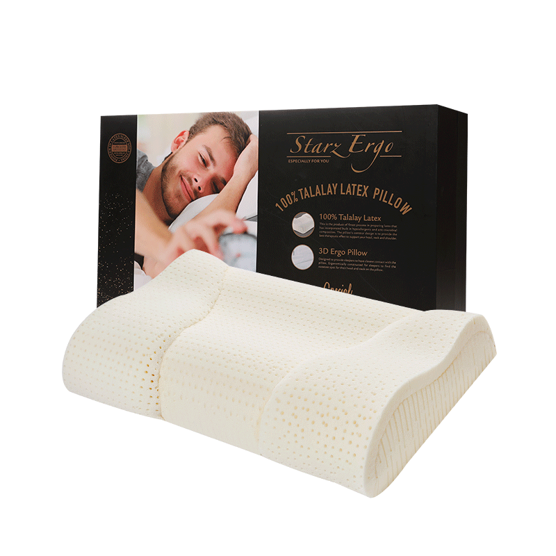 邓禄普Dunlopillo 斯图姿系列乳胶枕 3D智慧枕 荷兰进口特�蕾工艺天然乳胶枕 颈椎枕头    2125元
