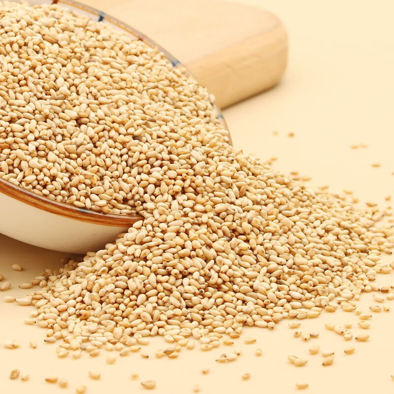 羽芝曼熟白芝麻粒100g即食免洗炒熟烧烤撒料干吃烘焙瓶装小包装a 白