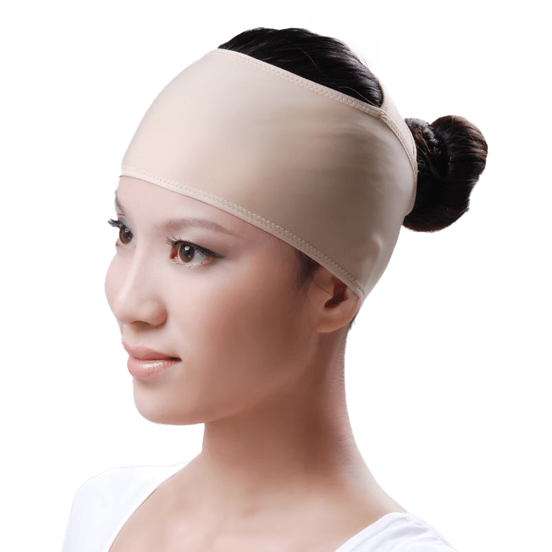 医用弹力加压头套面部压力面罩烧伤烫伤术后抑制疤痕增生额头绷带