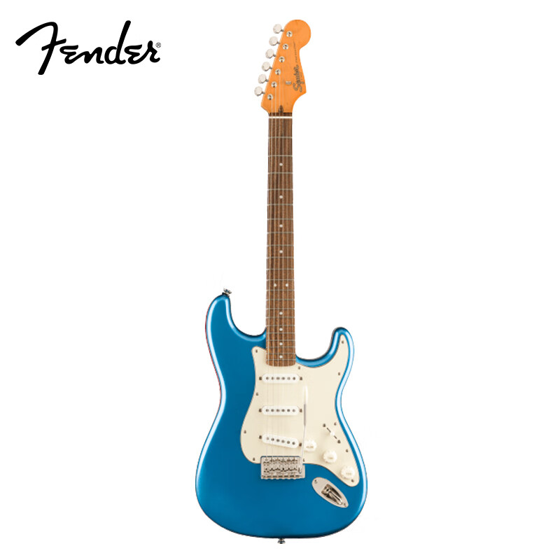 FENDER芬达吉他SQ60sCV系列带摇把月桂木指板复古单线圈电吉他 湖水蓝