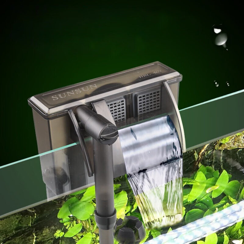 森森(sunsun)鱼缸过滤器壁挂式过滤泵水族箱乌龟缸三合一过滤设备 hbl