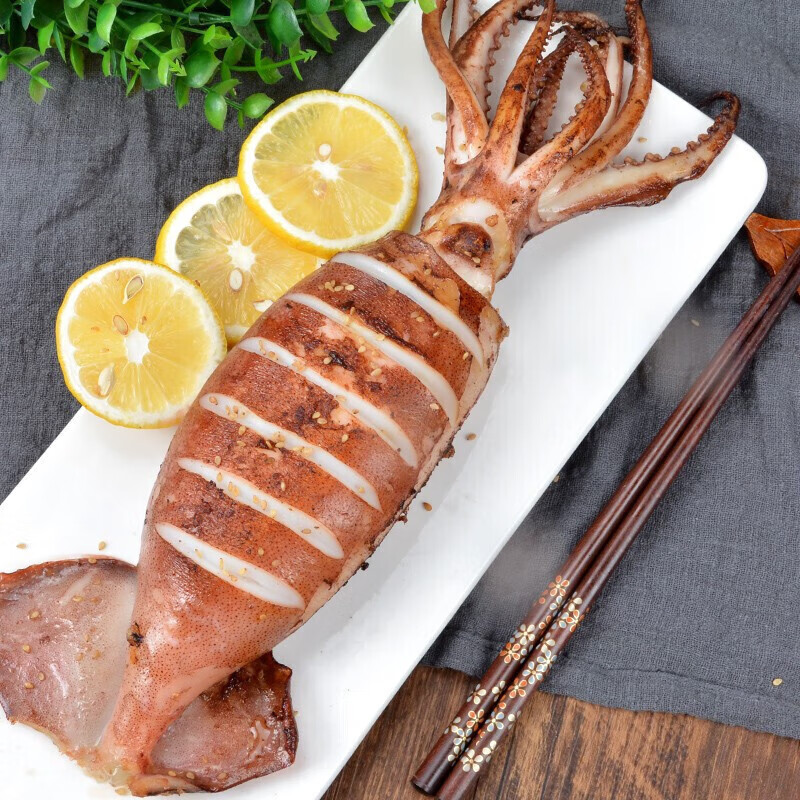 安峰山新鲜海捕大鱿鱼 500g 袋装 一斤一条大鱿鱼 烧烤海鲜