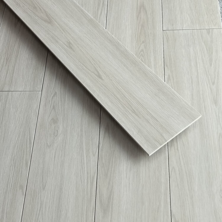 木纹瓷砖200x1000客厅卧室地板砖阳台防滑直边木纹条中式地砖 浅灰色