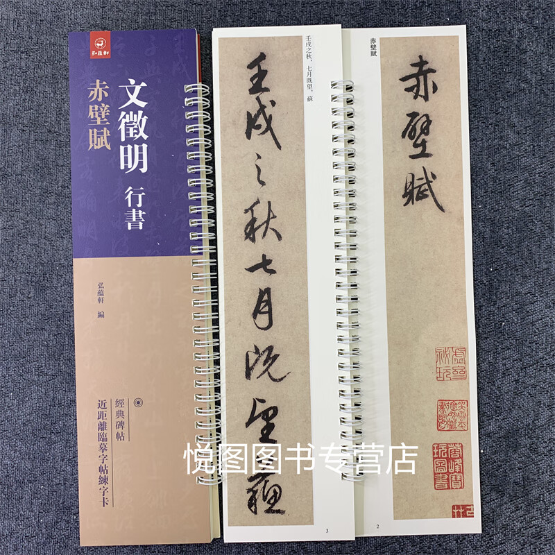 经典碑帖近距离临帖摹字练习卡 文征明行书