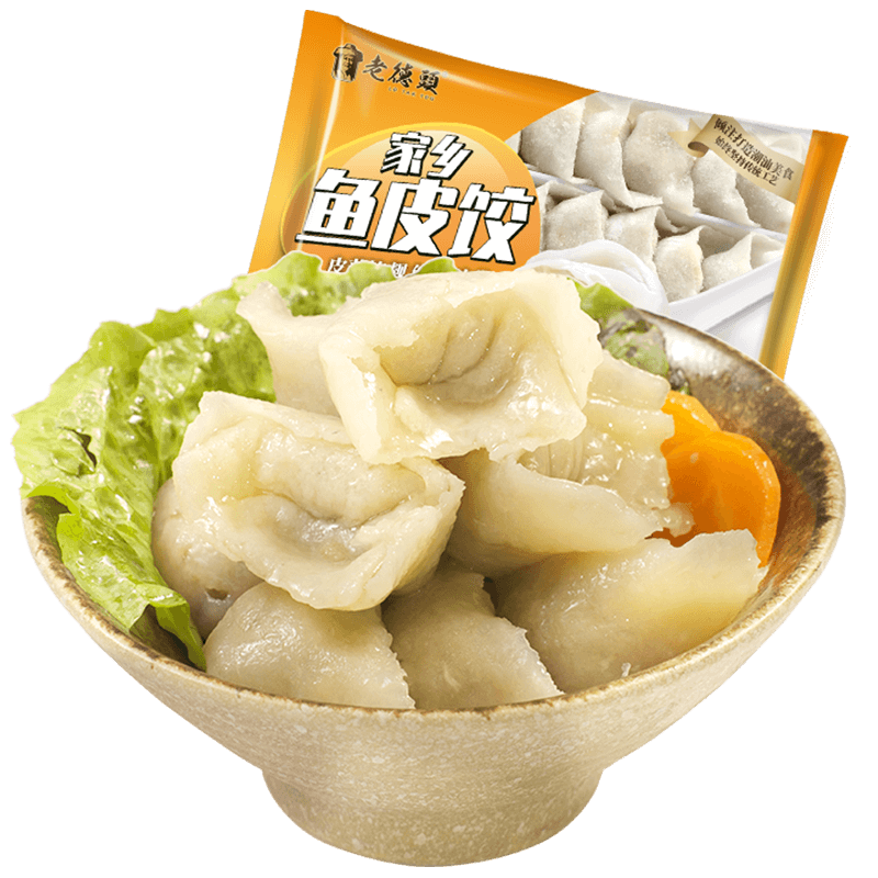 老德頭(lo tak tou) 老德头 潮汕鱼皮饺子200g 火锅丸料生鲜 关东煮