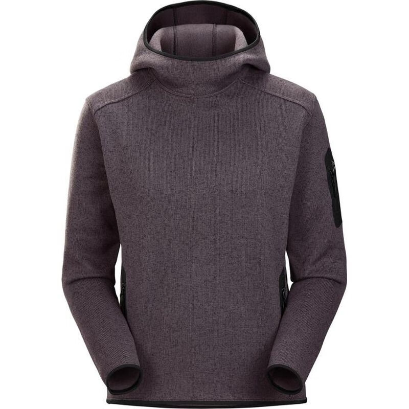 始祖鸟（ARC’TERYX）女装Covert Pullover Hoody连帽套头抓绒衣外套透气保暖 Black Heather XS适合胸围81厘米