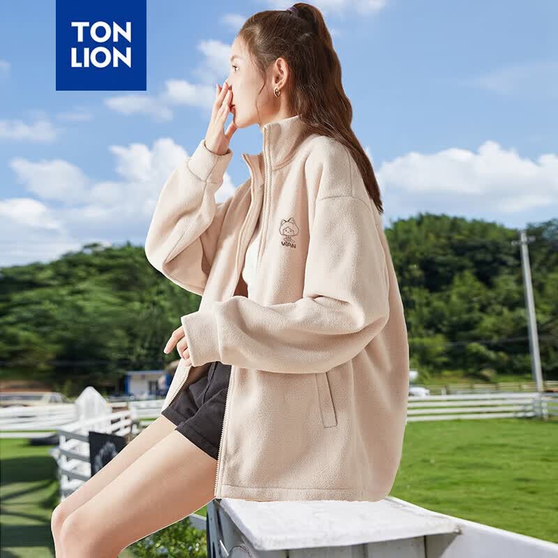 唐狮（TonLion）[犬系女孩]2022摇粒绒外套女上衣外套宽松627420052051 米杏色/二批 L 使用感如何?