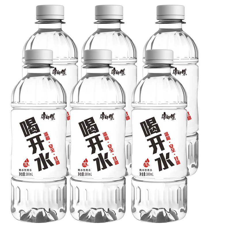 康师傅喝开水熟水饮用水 380ml*12瓶
