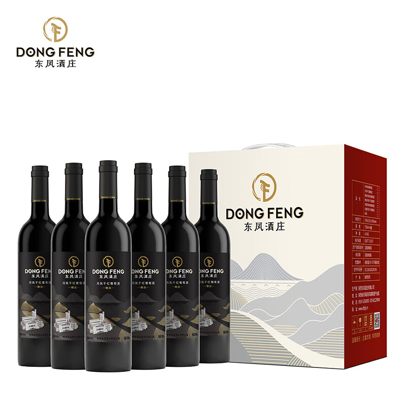 东凤酒庄(dong feng)精选丹凤干红葡萄酒   750ml/瓶