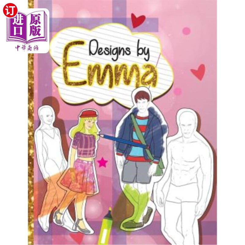 海外直订designs by emma: design clothes for girls and boys!