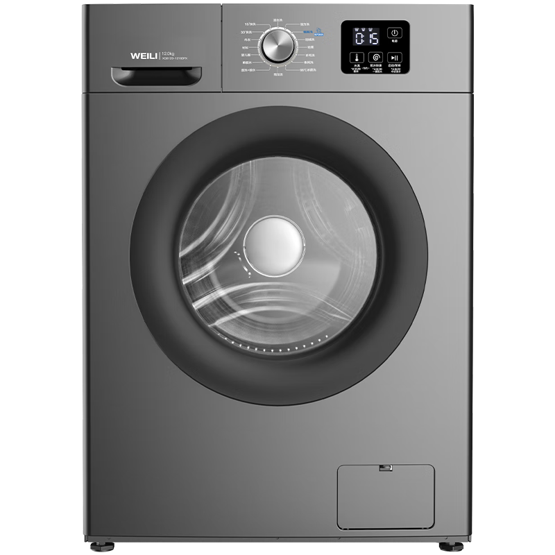 威力（WEILI）12公斤滾筒洗衣機 大容量一級能效 高溫除菌 15分鐘快洗LED顯示屏送裝一體XQG120-1216DPX國家補貼