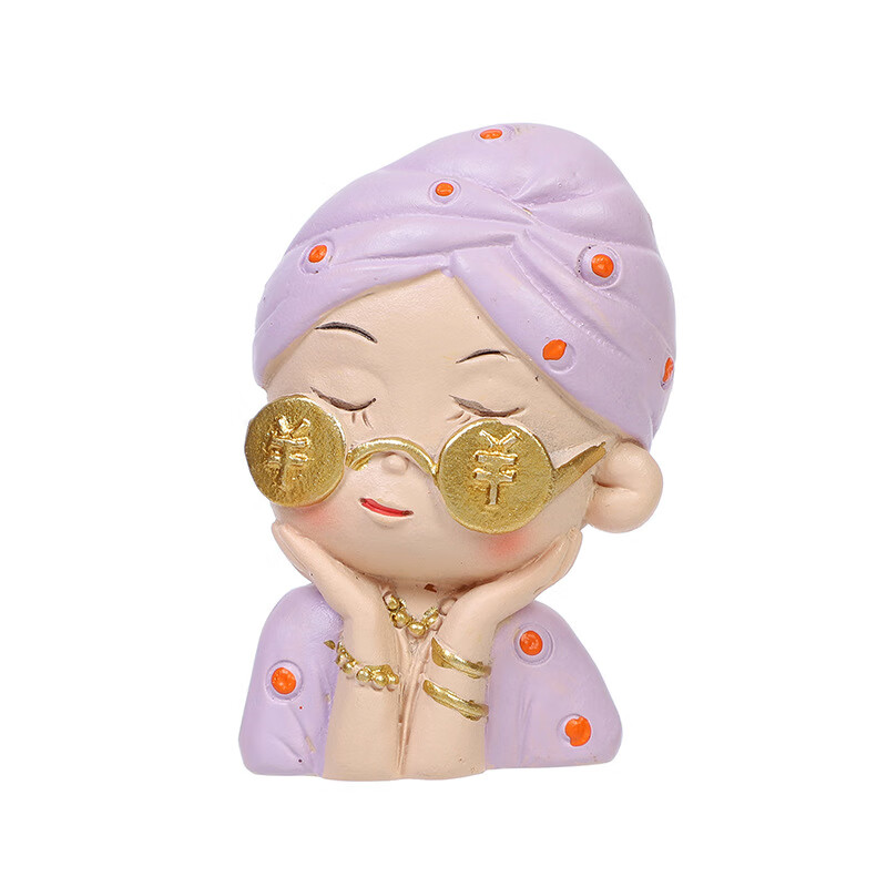 出风口香薰夹 创意女孩树脂装饰风口夹 汽车内饰用品 炫富女孩出风口