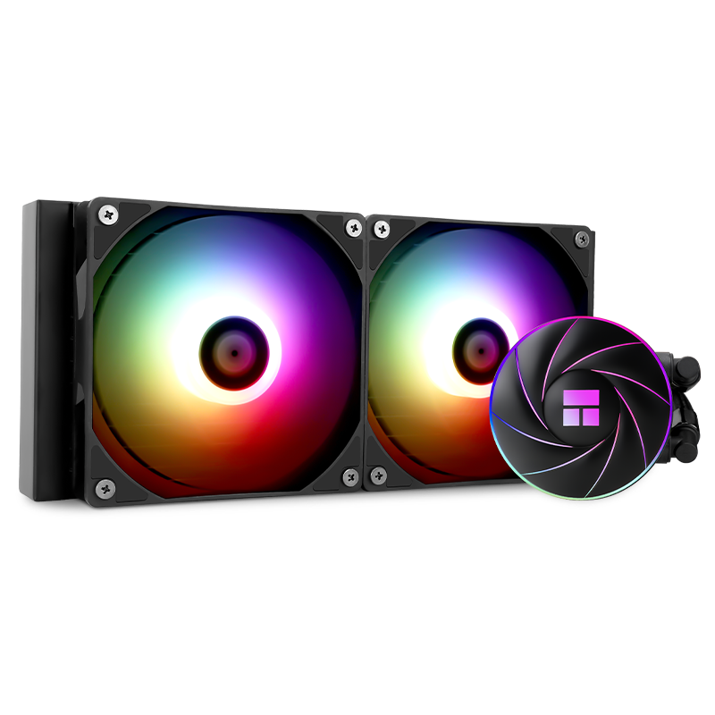 利民(利民) AQUA ELITE 240 ARGB 一體式水冷散熱器 日蝕幻彩光效 全金屬扣具 ARGB冷頭 AE240 ARGB