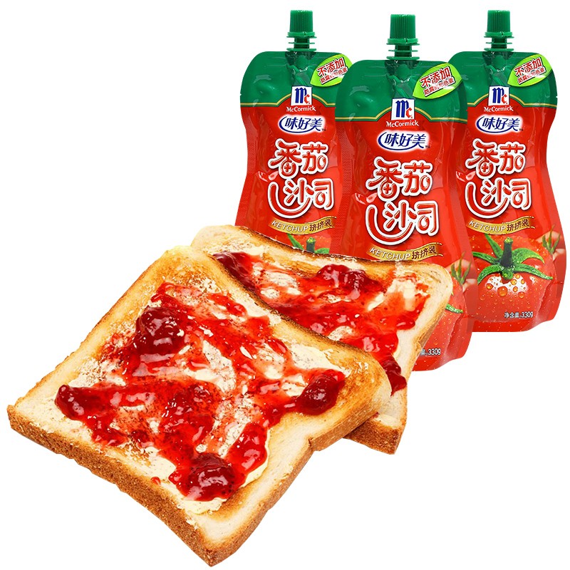 味好美(mccormick)番茄沙司酱挤挤装330g*3袋